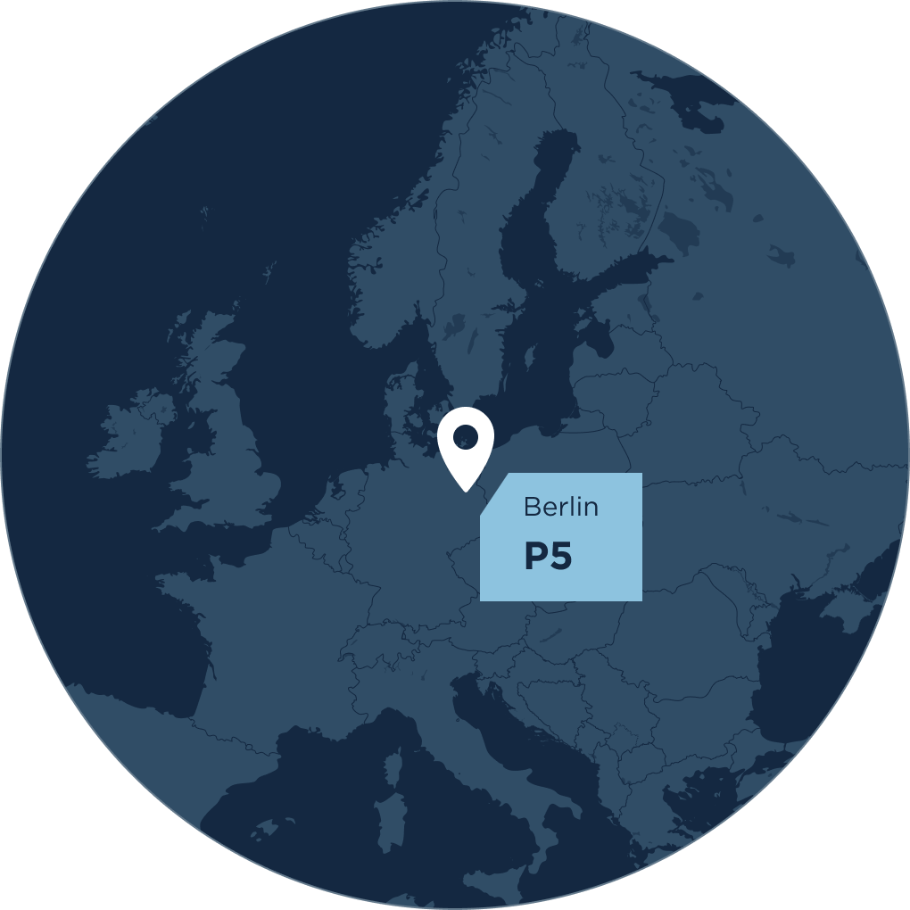 Map von dem Standort der hausInvest Immobilie P5 in Berlin