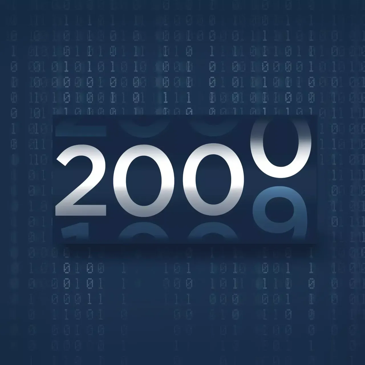 Die Grafik zeigt einen Countdown der von 1999 auf 2000 springt
