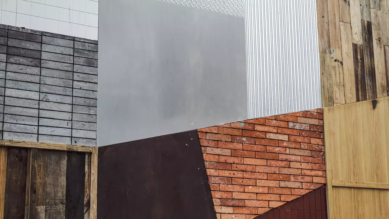 Different building materials are shown in a collage.