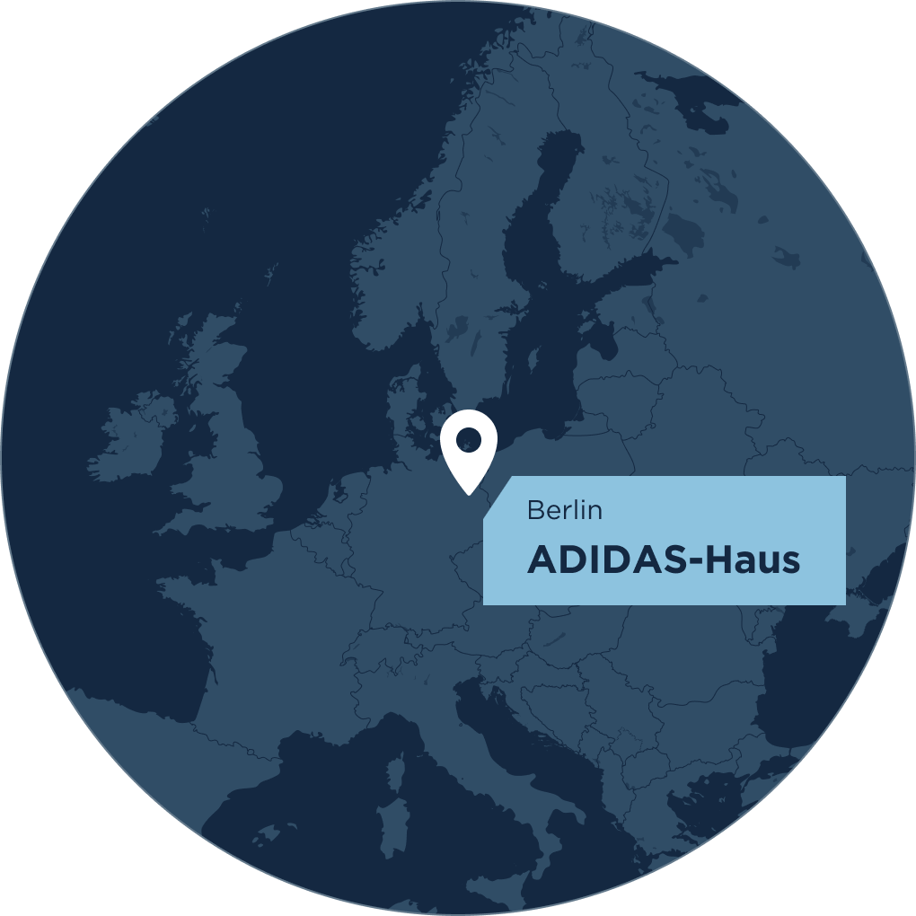Map von dem Standort der hausInvest Immobilie Adidas Haus in Berlin