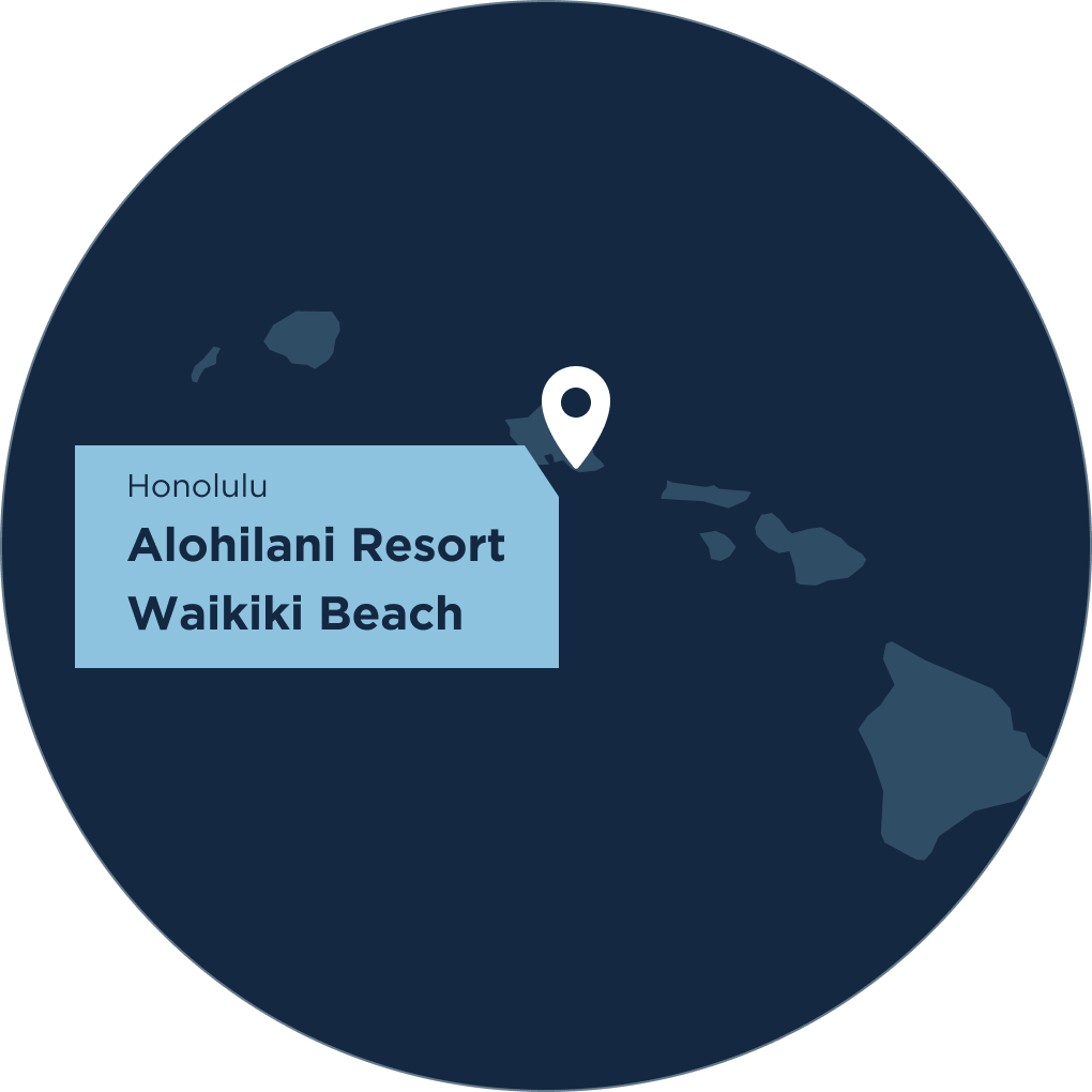 Map von dem Standort der hausInvest Immobilie Waikikiresort auf Honolulu