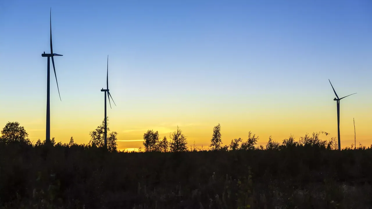 klimaVest: Windpark Kuuronkallio im Sonnenlicht