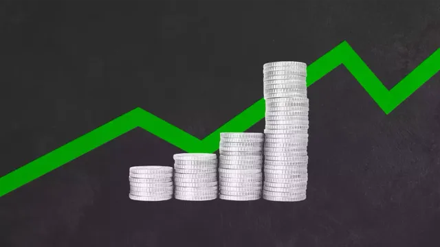 klimaVest: Geld als Balkendiagramm Grafik für den Kapital anlegen Teaser